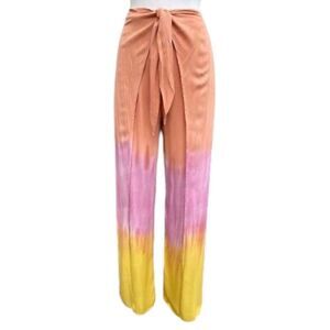 YFB Young Fabulous & Broke Abigail Tie dye Wrap Wide Leg Pants Size Small